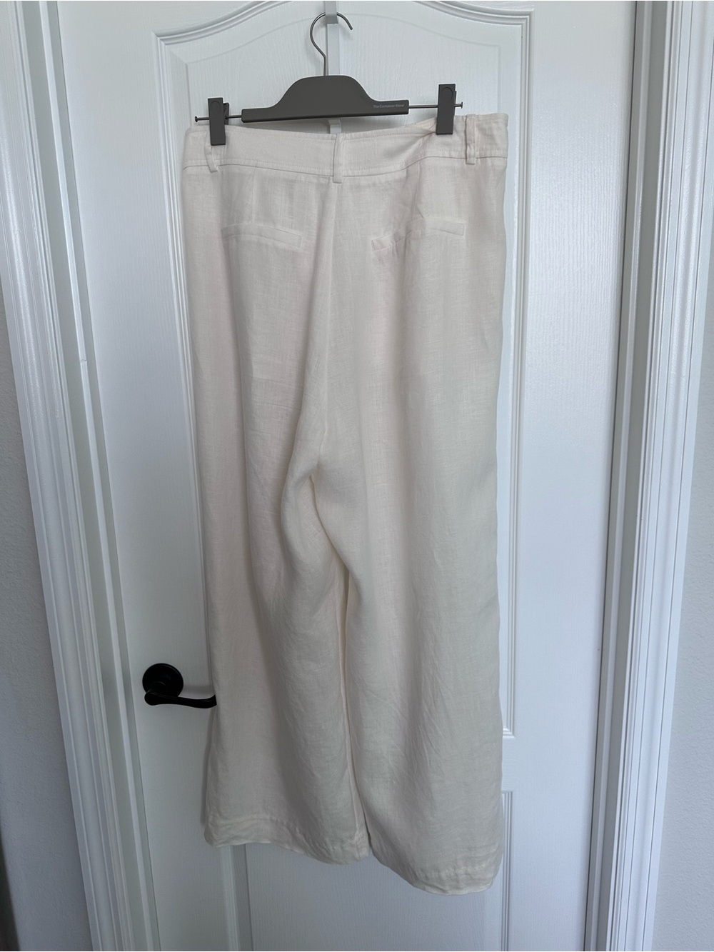 Everlane Natural Wide-Leg Linen Trousers - Picture 3 of 4